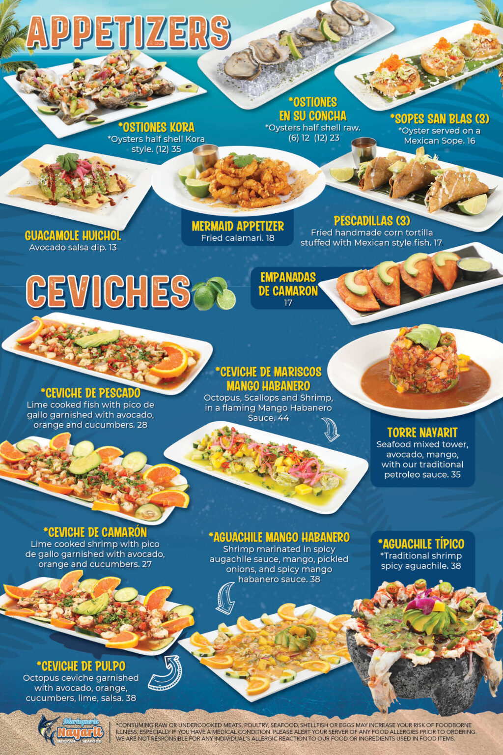 Menu – Marisqueria Nayarit Mexican Seafood Restaurant