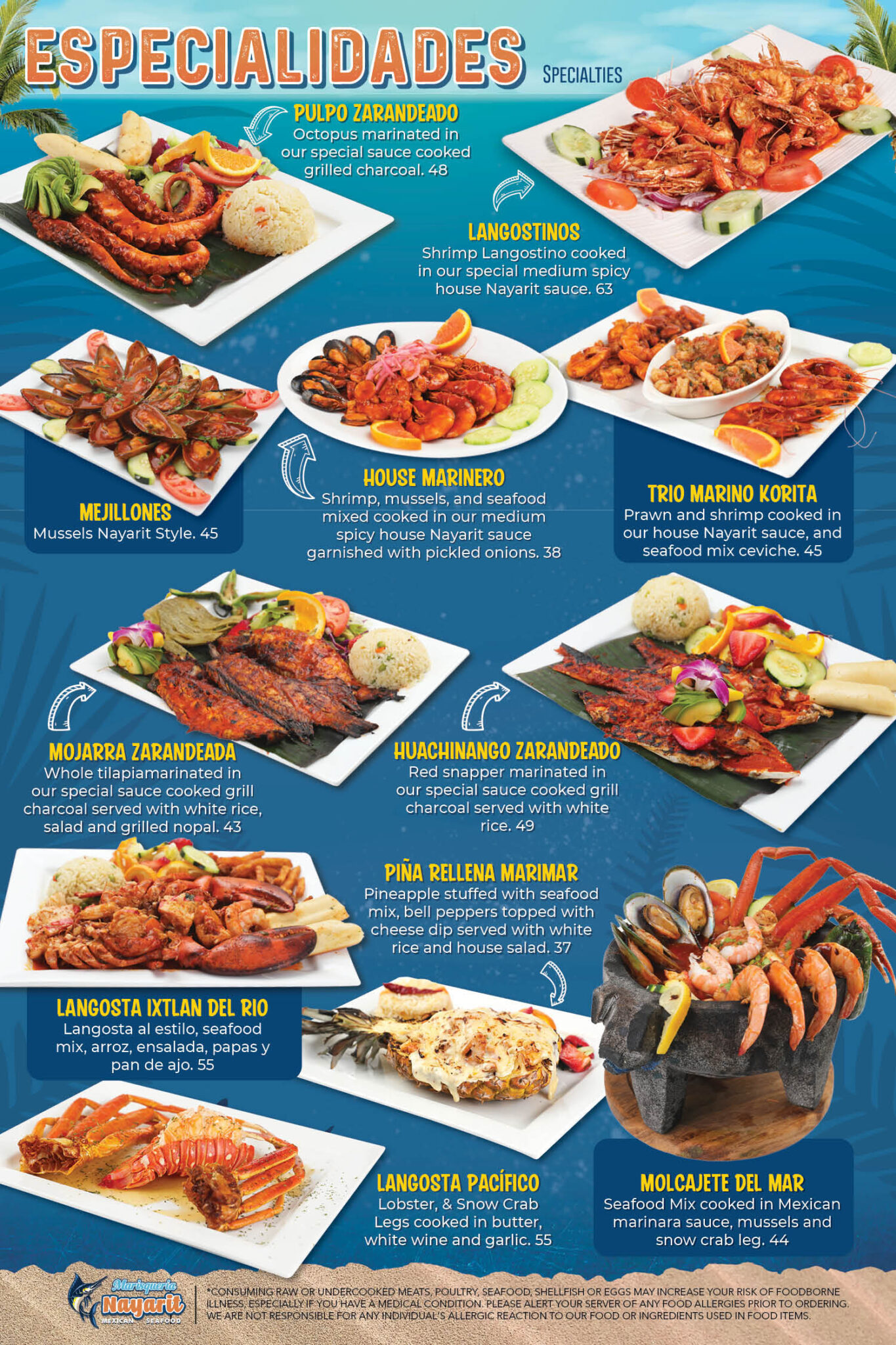 Menu – Marisqueria Nayarit Mexican Seafood Restaurant